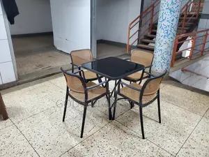 Vip Plastic Chairs and Glass Table Folding