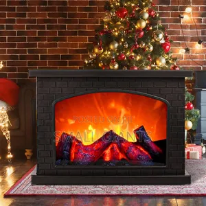 Electric Fireplace Lantern With Realistic Led Flame Effect