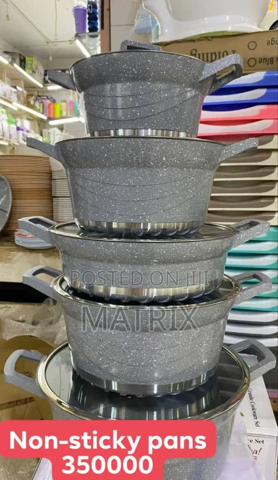 10pcs Non-Stick Granite Coated Cookware Set