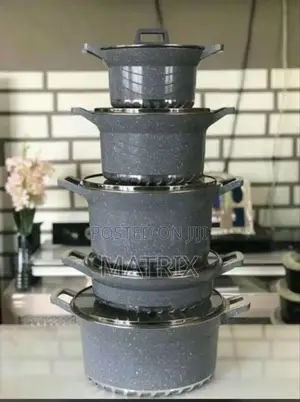 10pcs Non-Stick Granite Coated Cookware Set