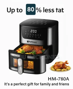 Electric Air Fryer 8l- Cook With 80% Less Fat- Digital