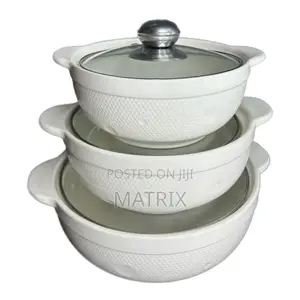 Modern 3pcs Ceramic Soup Pot