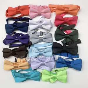 1 Pc Mens Tuxedo Solid Color Satin Classic Pre-tied Bow Tie