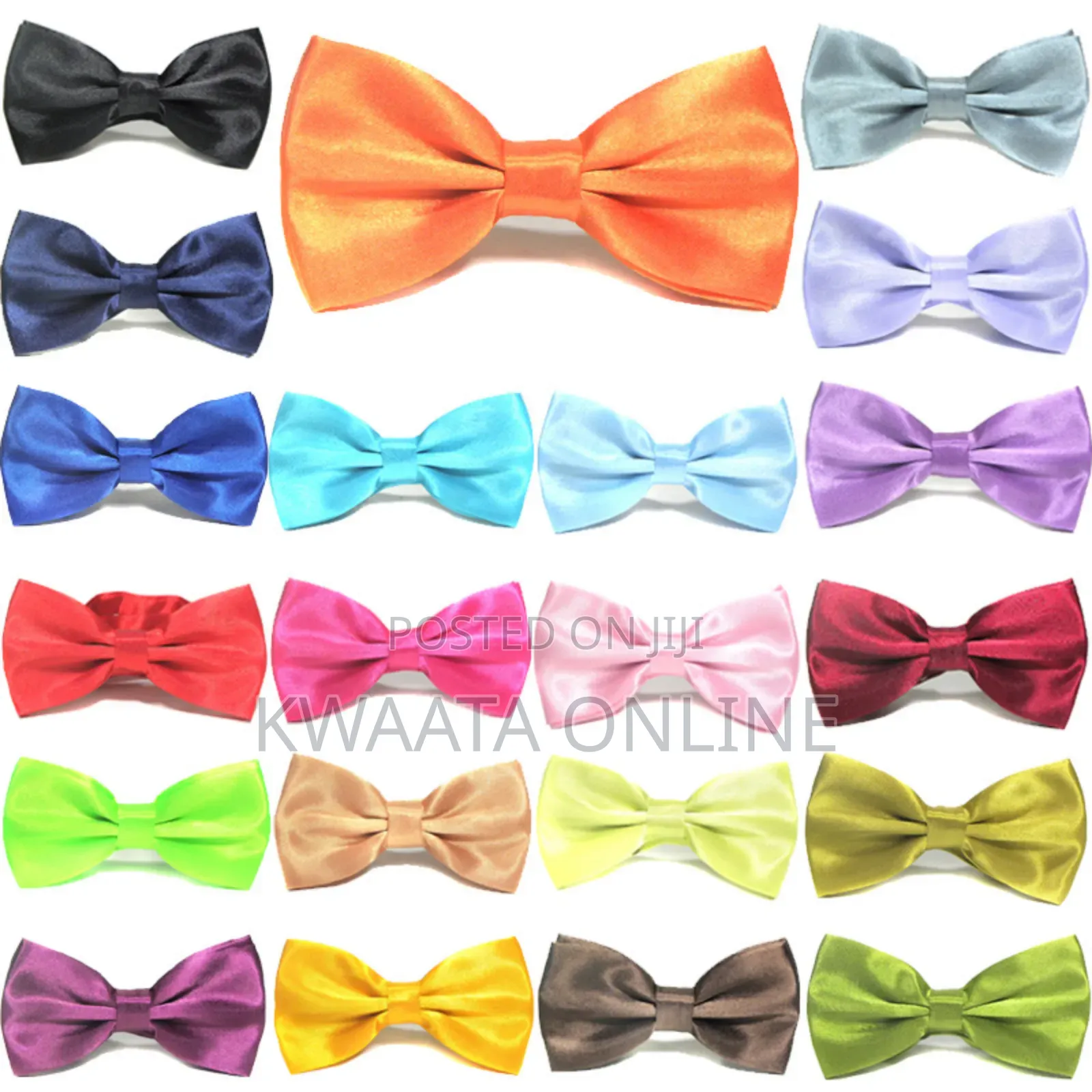 1 Pc Mens Tuxedo Solid Color Satin Classic Pre-tied Bow Tie
