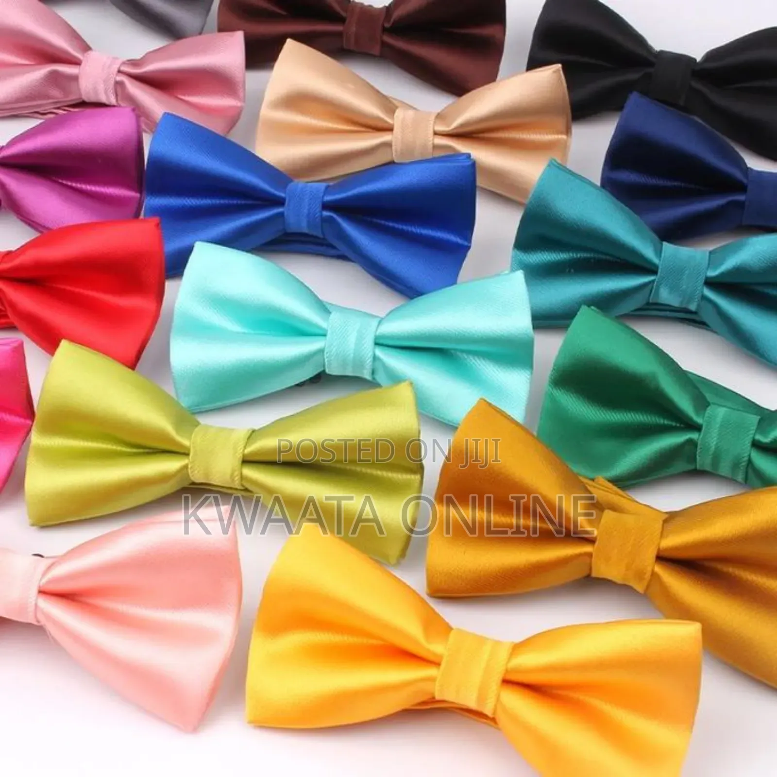 1 Pc Mens Tuxedo Solid Color Satin Classic Pre-tied Bow Tie