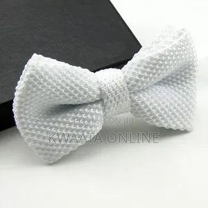 Men Solid Knitted Pre-Tied Bowtie Formal Party Bow Tie