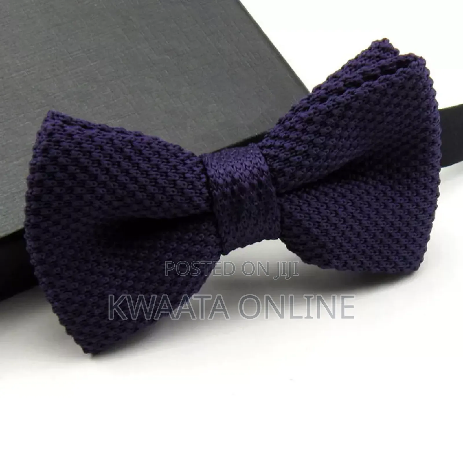 Men Solid Knitted Pre-Tied Bowtie Formal Party Bow Tie