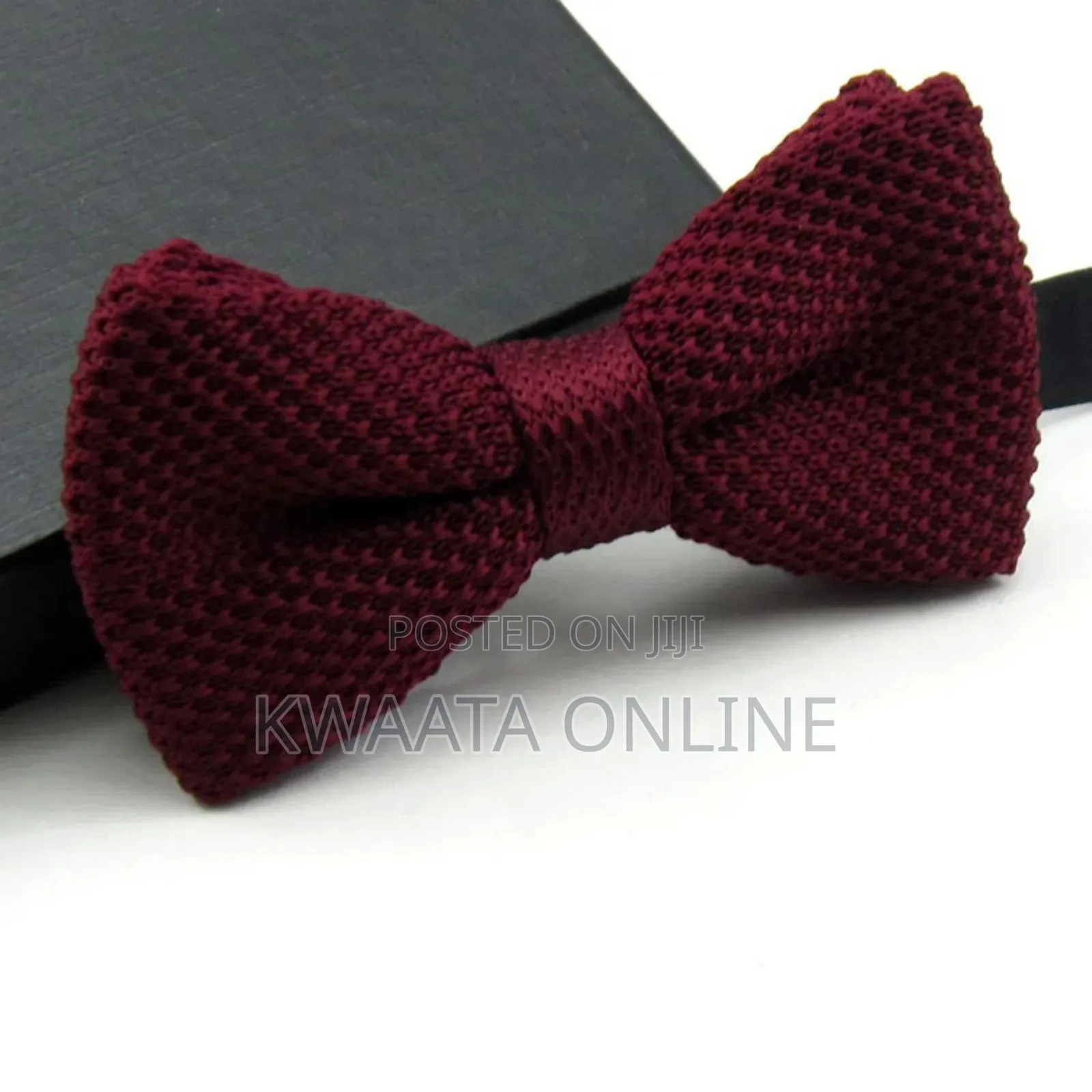 Men Solid Knitted Pre-Tied Bowtie Formal Party Bow Tie