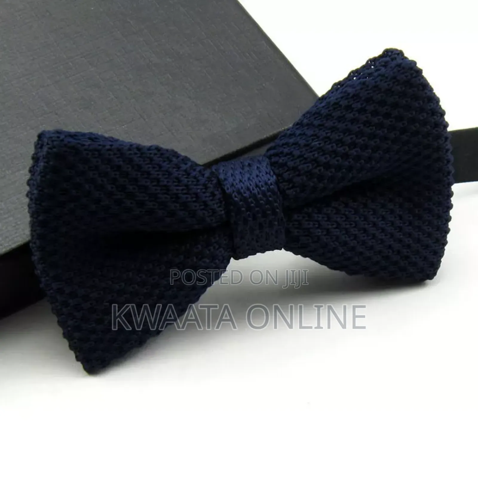 Men Solid Knitted Pre-Tied Bowtie Formal Party Bow Tie