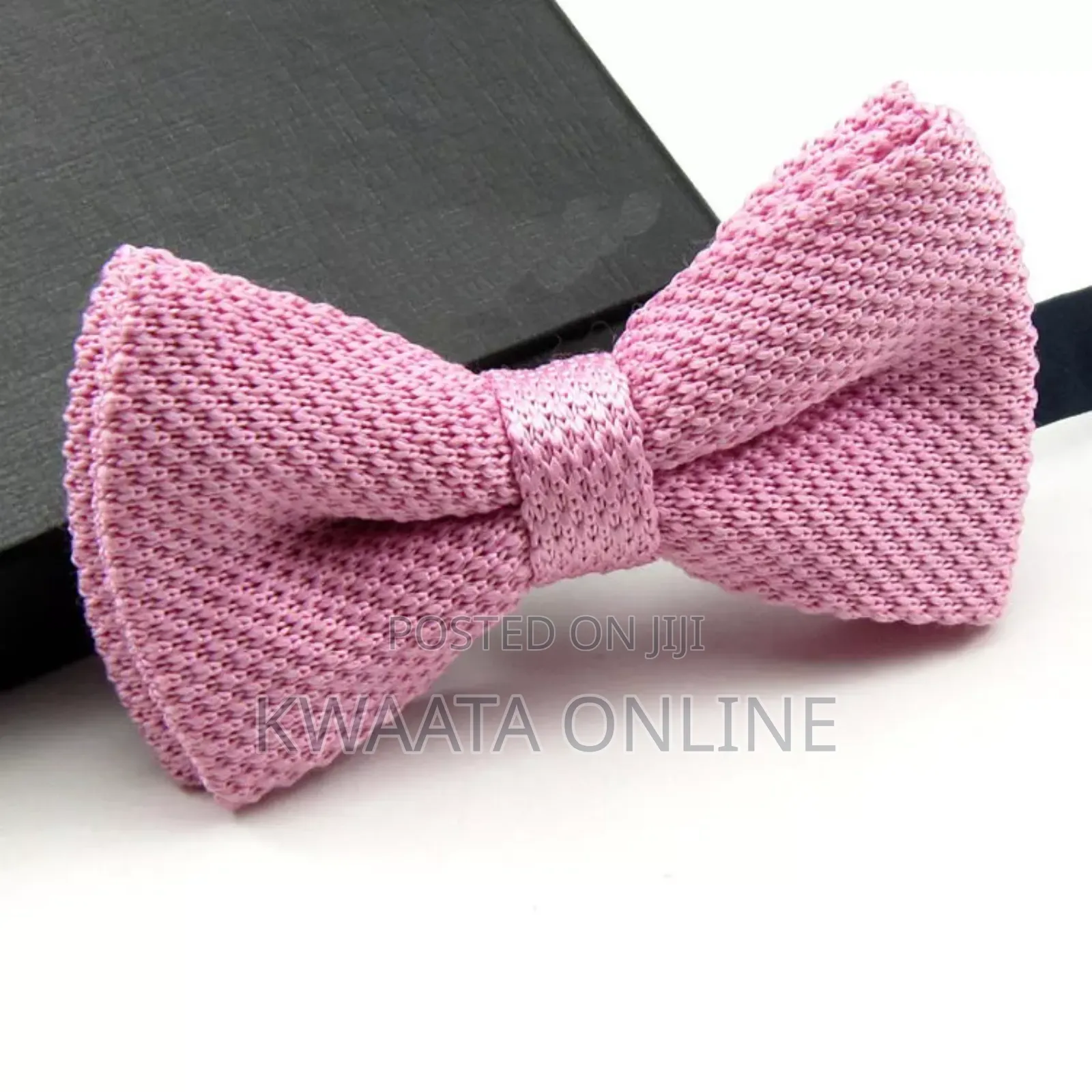 Men Solid Knitted Pre-Tied Bowtie Formal Party Bow Tie