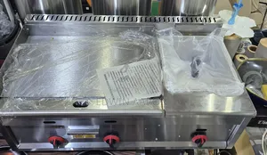 Double Gas Griddle With Deep Fryer