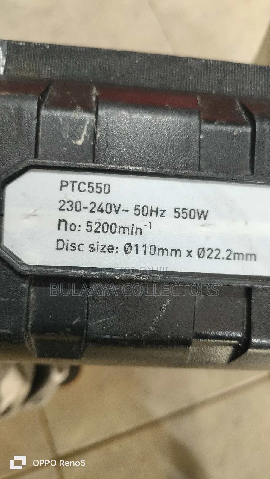 Uk Used Ptc550 Wet Tile Saw.