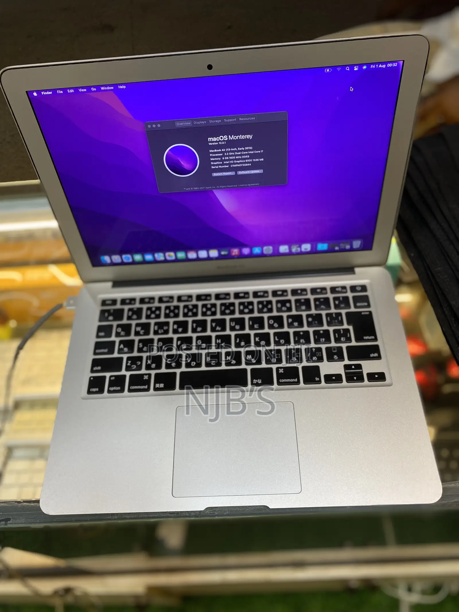 Laptop Apple MacBook Air 2015 8GB Intel Core I7 SSD 128GB