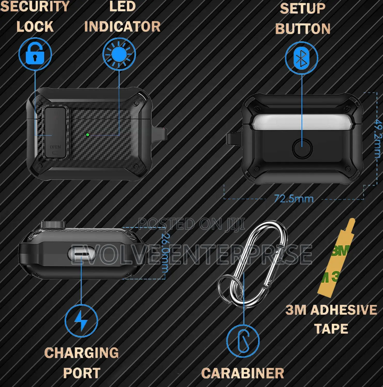 Rugged Locking Case for Airpod Pro 2nd