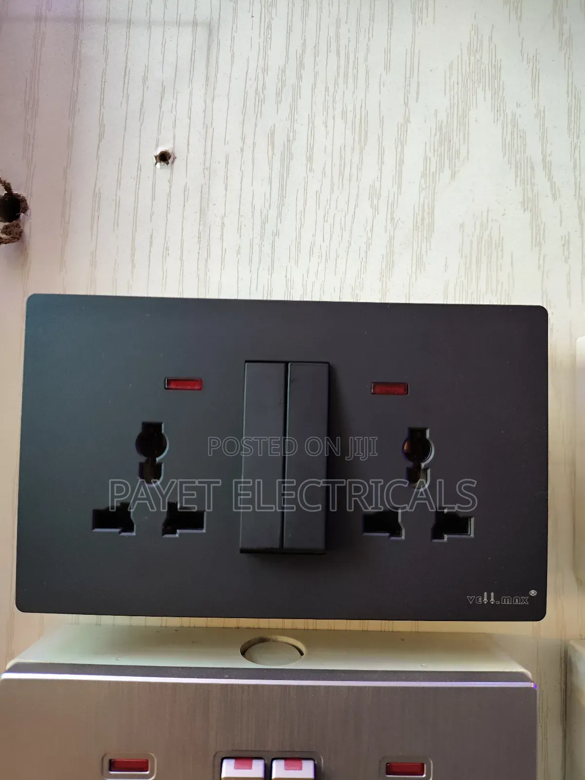 Unique Black Double Multiple Socket