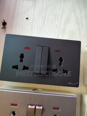 Unique Black Double Multiple Socket