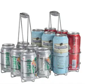 Metal Wine Bottle Carrier (6 Slots)