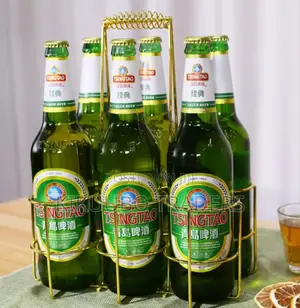 6 Slot Vintage Wine Bottle Carrier