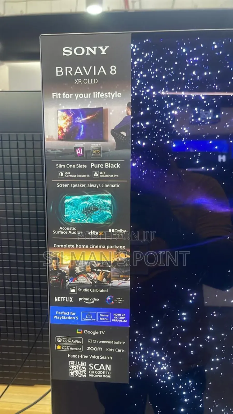 Sony 77" Xr80 Bravia 8 Oled Tv