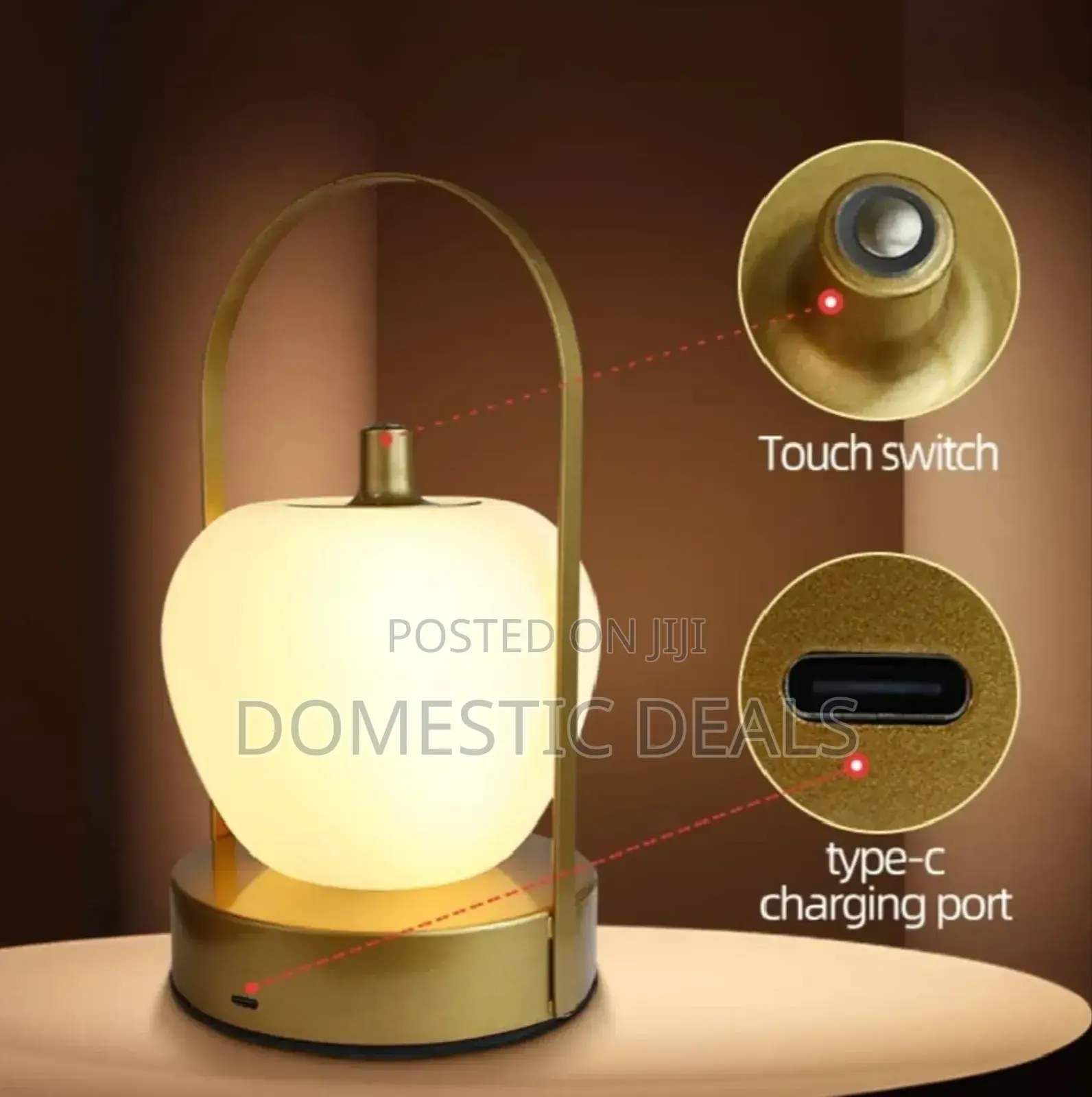 Led Rechargeable Touch Dimming Desk Lamp