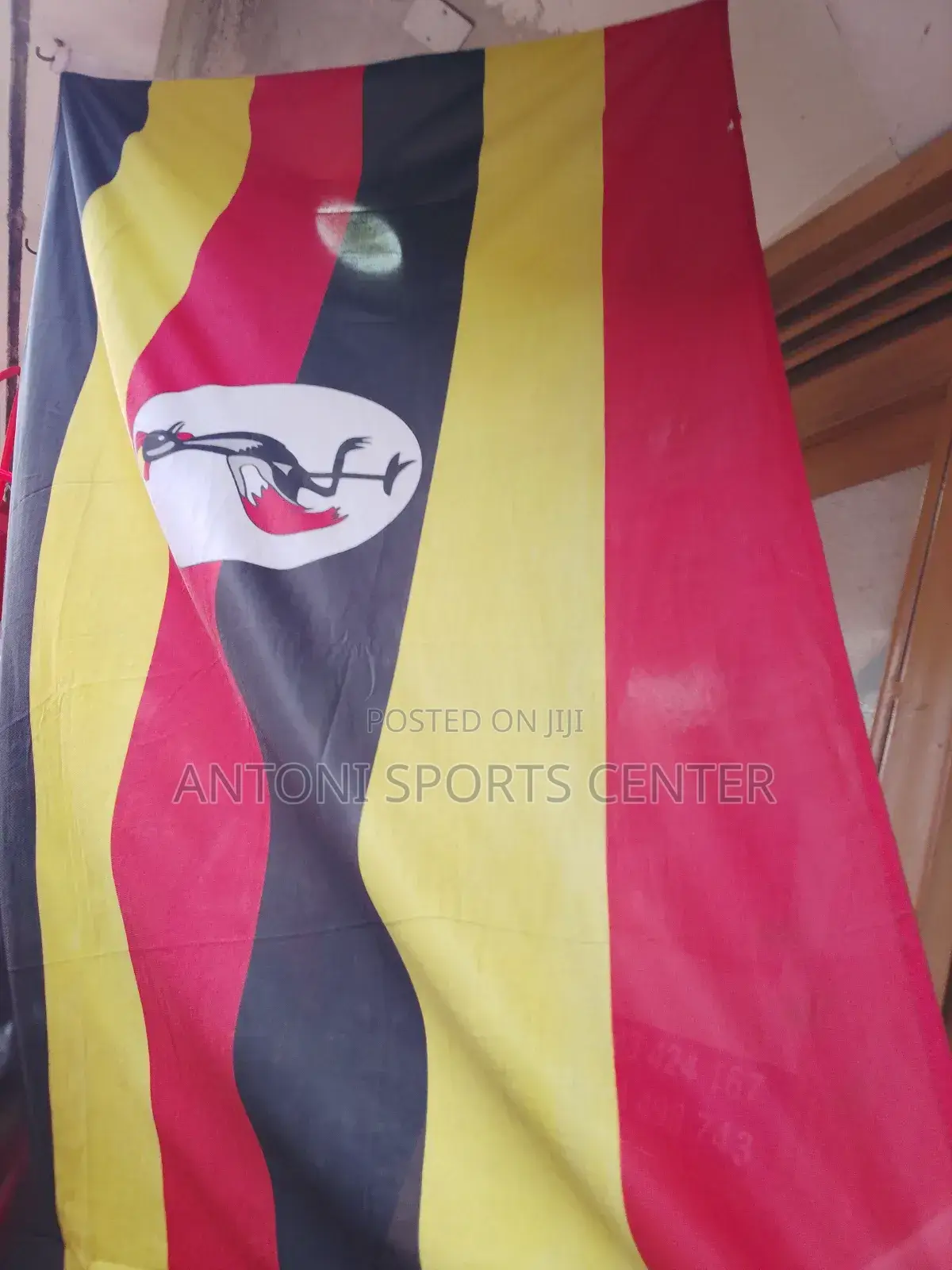 Uganda Flag Cotton Material Extended Size