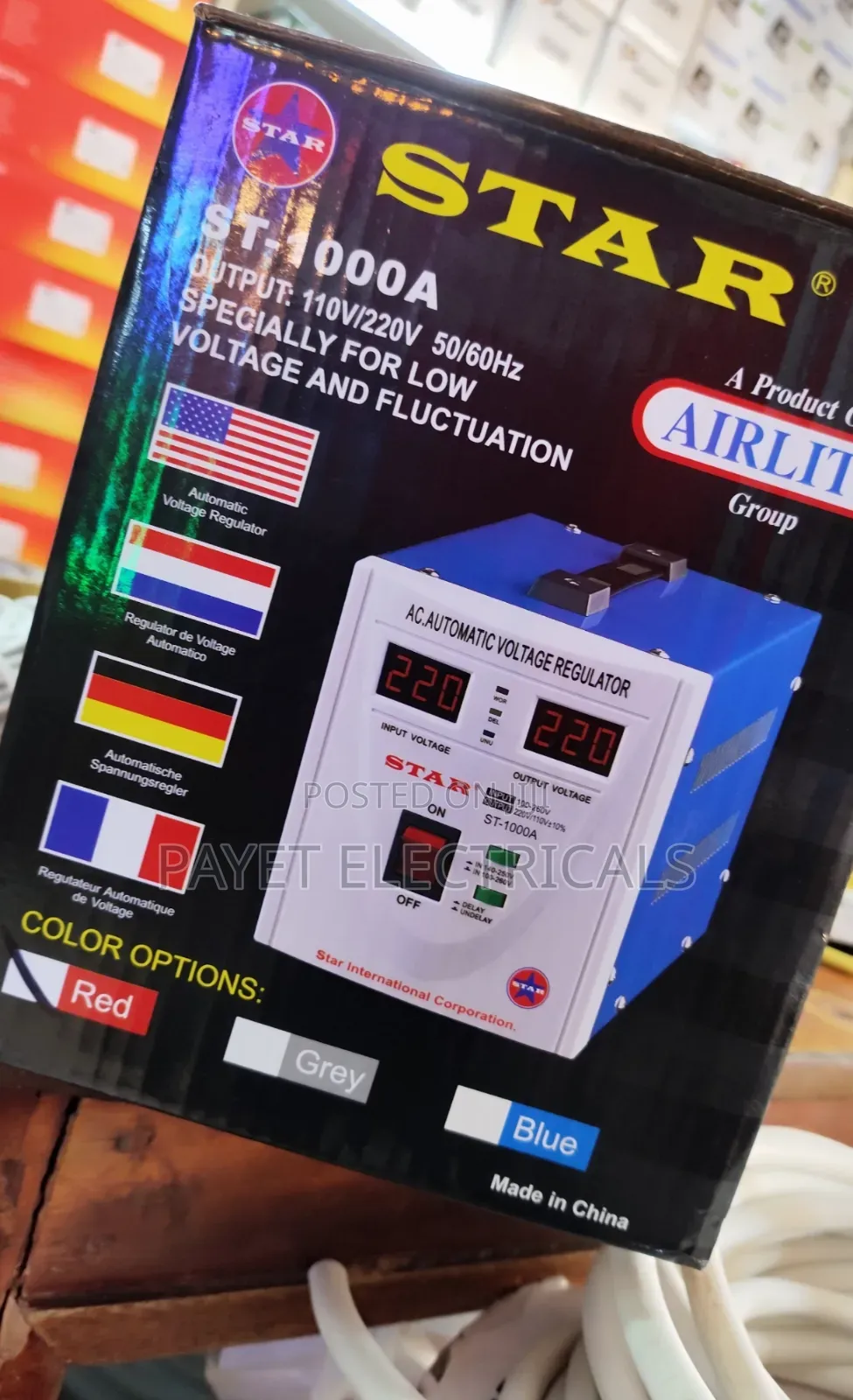 Airstar Ac Automatic Voltage Regulator 1000a