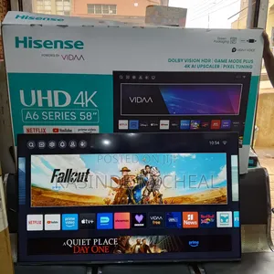 58inches Hisence A6 Series Smart Tv Powered By Vidaa