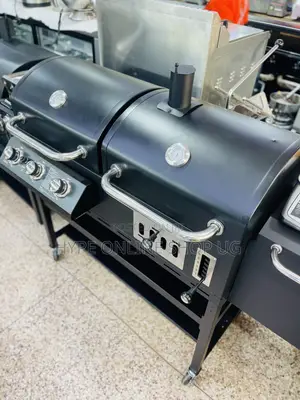 Both Gas and Charcoal BBQ Grill Machine