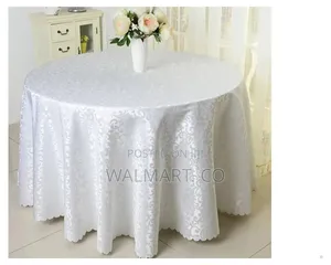 White Round Table Cloth
