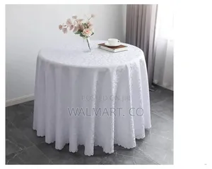 White Round Table Cloth