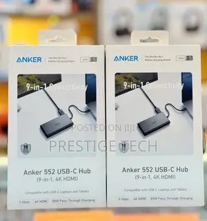 Anker 552 9in1 Usb C Hub 4k Hdmi 100w (9-in-1)