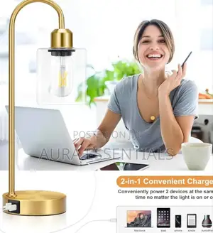3-Ways Dimmable Gold Table Lamp