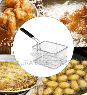 Unique 6 Litres Stainless Steel Deep Frying Basket