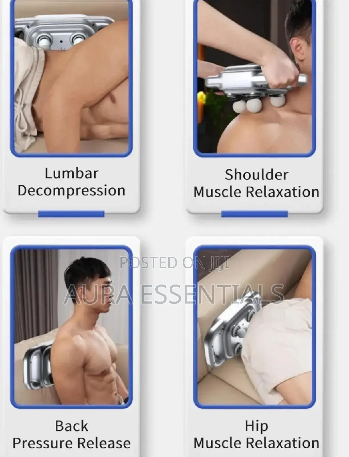 4 Head Massager, Deep Tissue Massage Gun