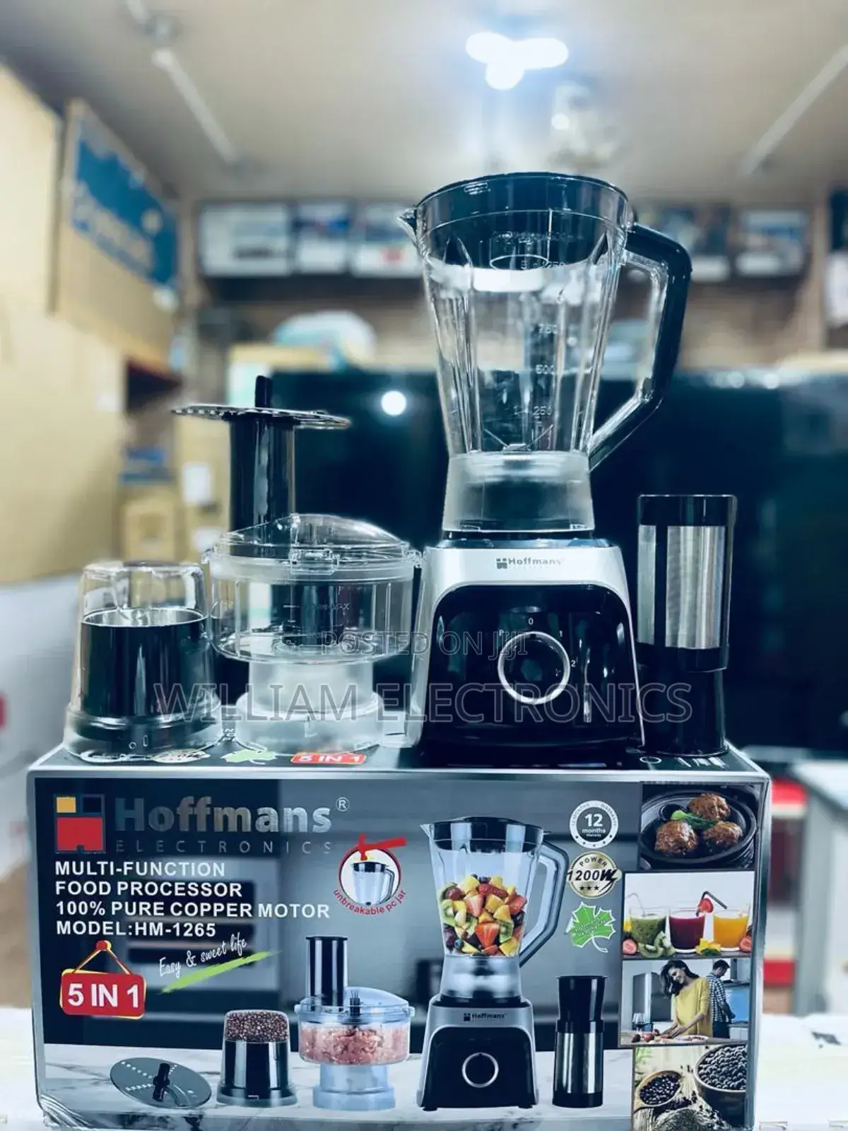 5in1 Hoffmans Multifunctional Blender Hm-1265/Hoffmans Blender