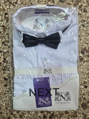 Men's Tuxedo Dress Shirt With Bow-Tie (Lay-Down Plain)