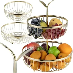2 Tier Metal Fruit Bowl