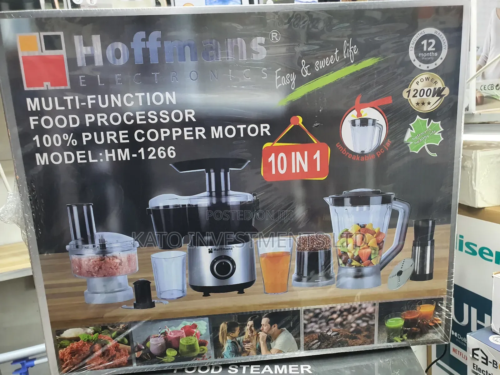 Hoffmans 10 In 1 Multi-function Food Processor