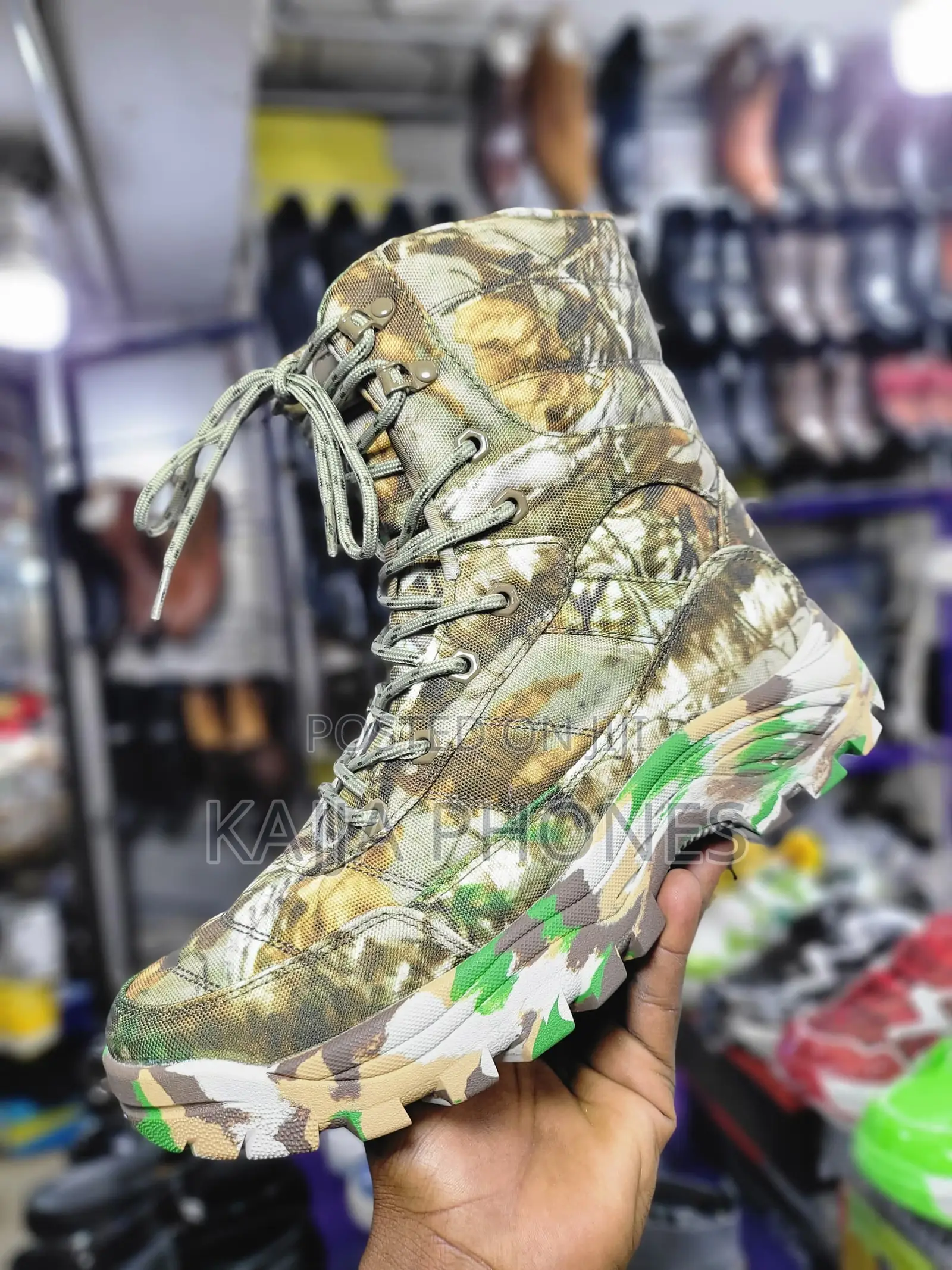 Green Army Boots