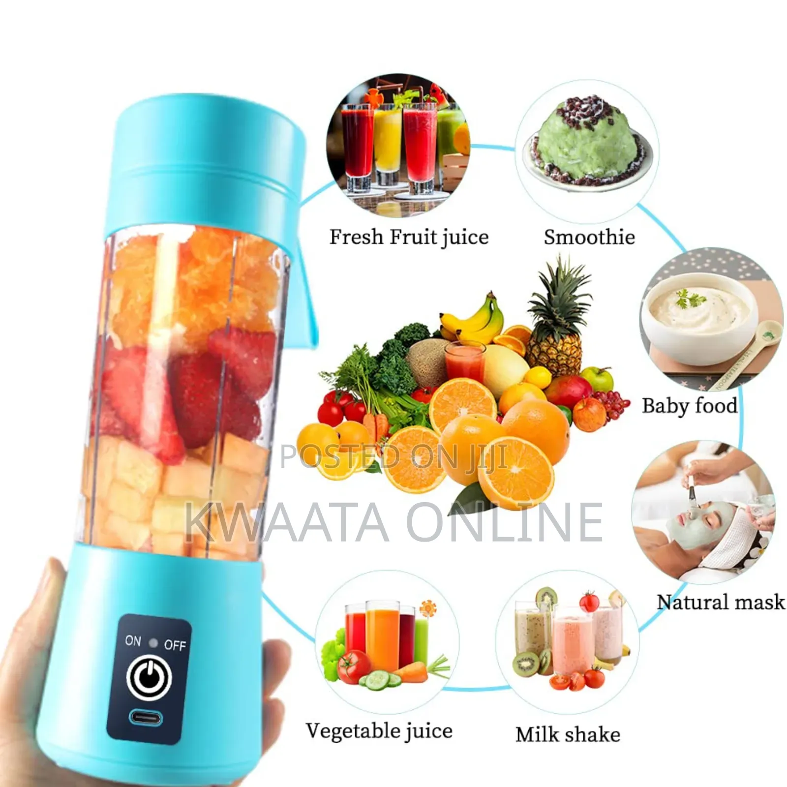 Portable Blender Cup,Electric Usb Rechargeble Juicer Blender
