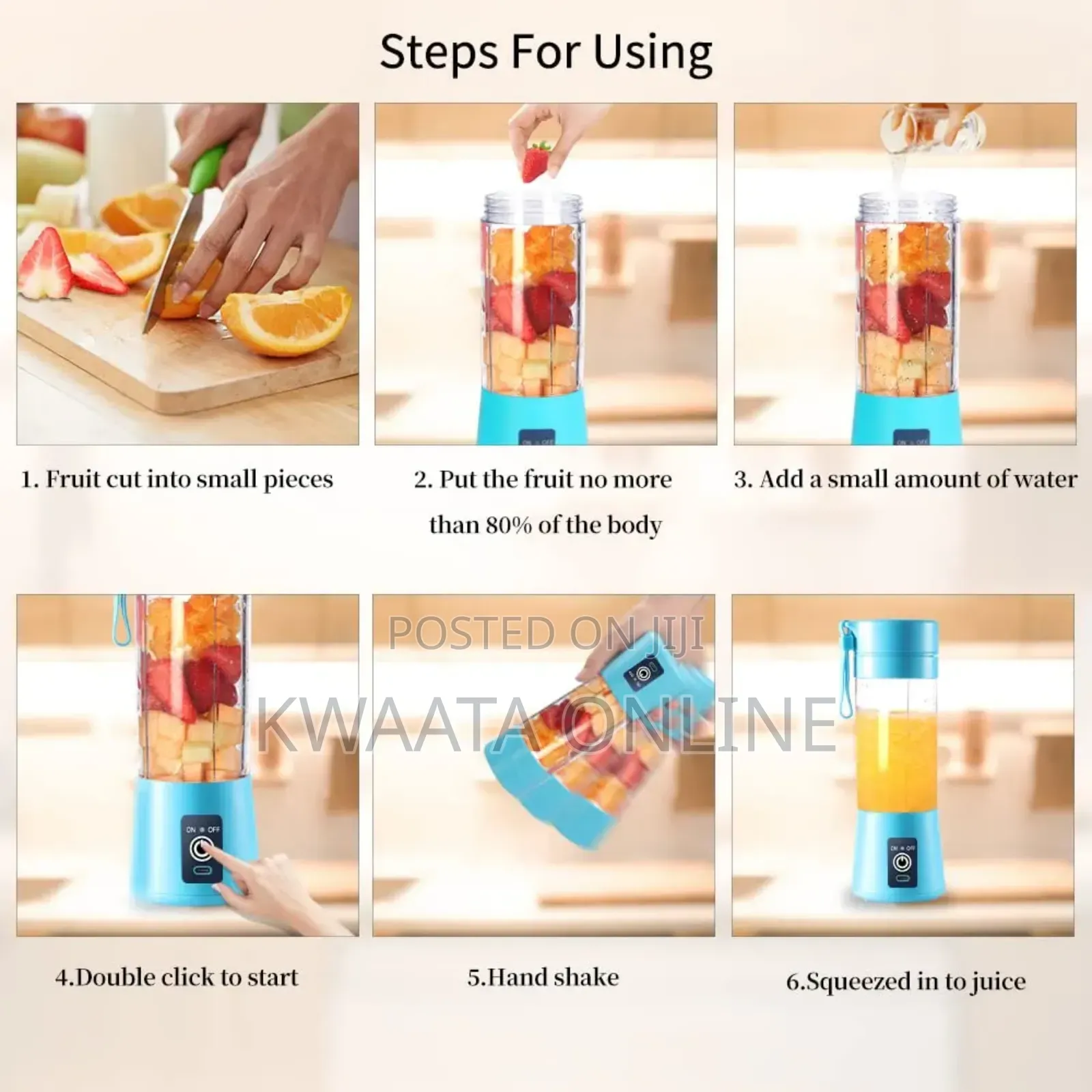 Portable Blender Cup,Electric Usb Rechargeble Juicer Blender