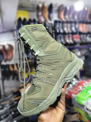 Green Combat Boots