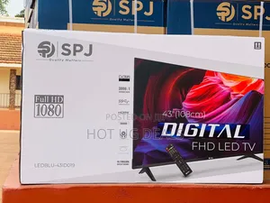 43inch Spj Digital  Frameless Tv With Free To Air