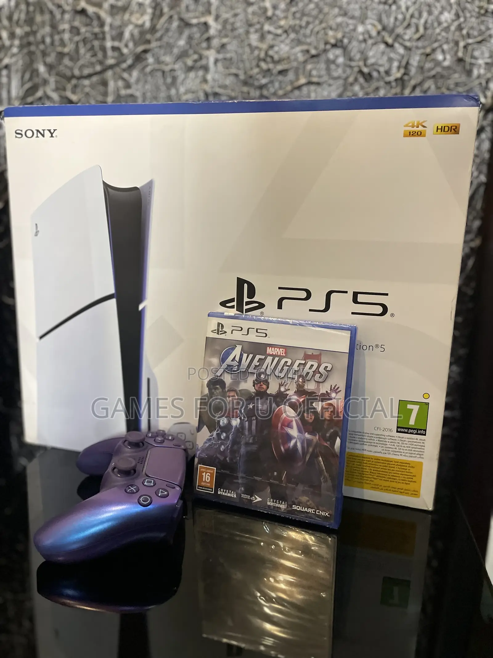 Playstation 5 Slim Disc With Avengers Cd *New