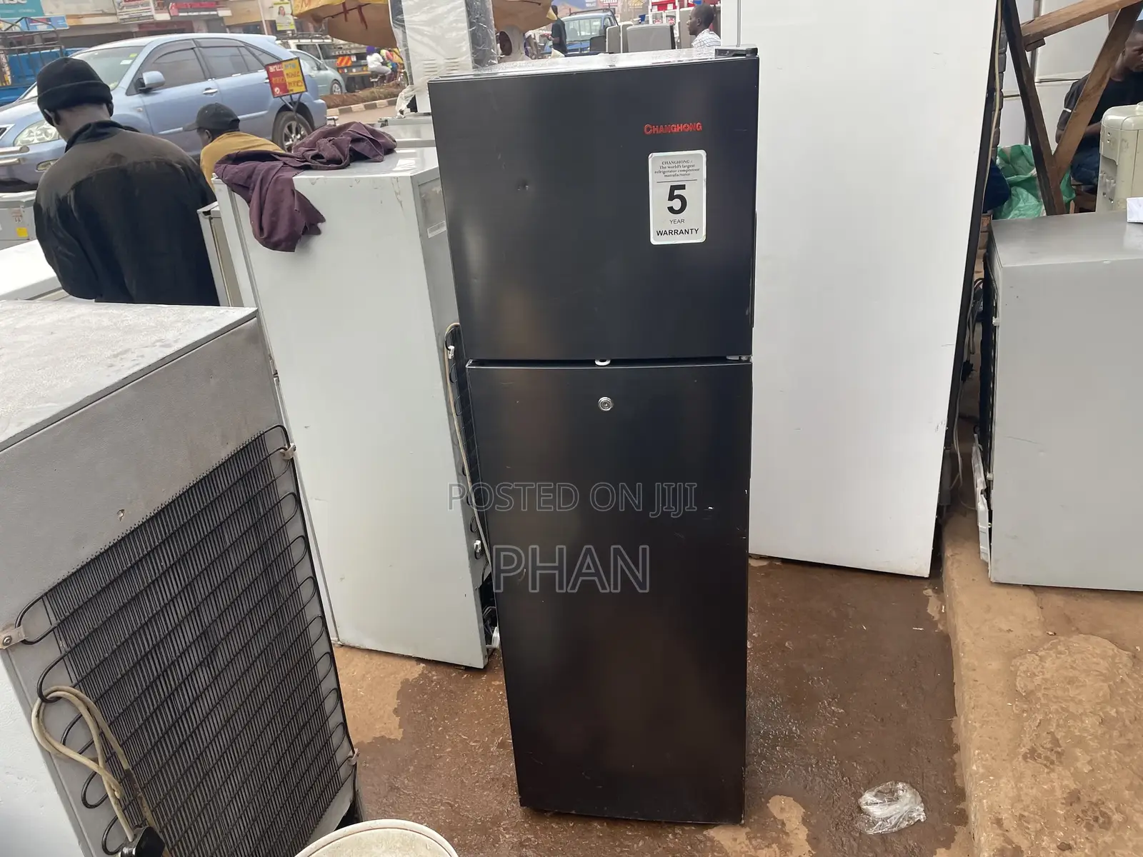 Black Double Door Adh Fridge