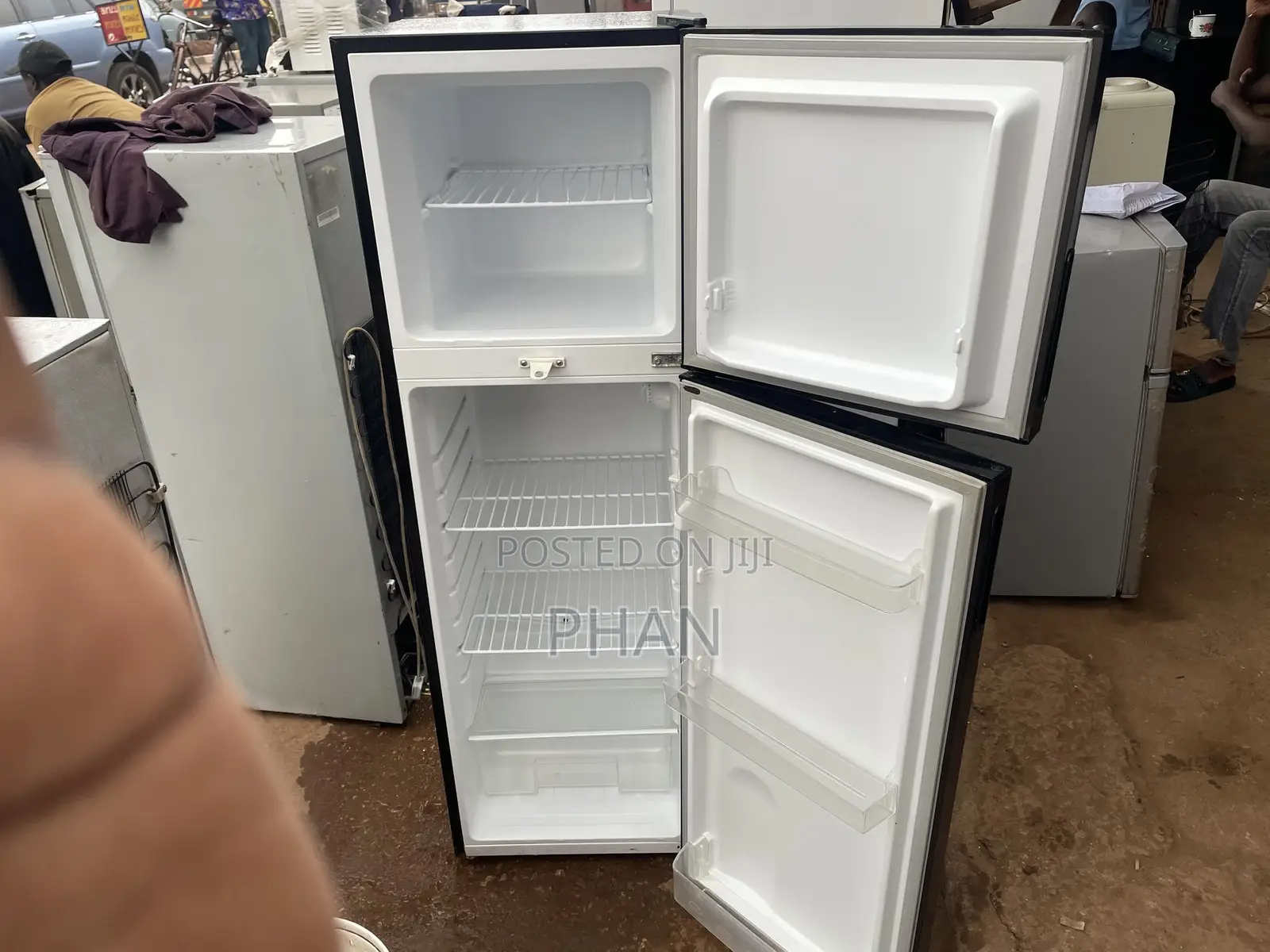 Black Double Door Adh Fridge