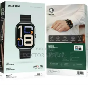 Original Green Lion Nexo Smart Watch - Black
