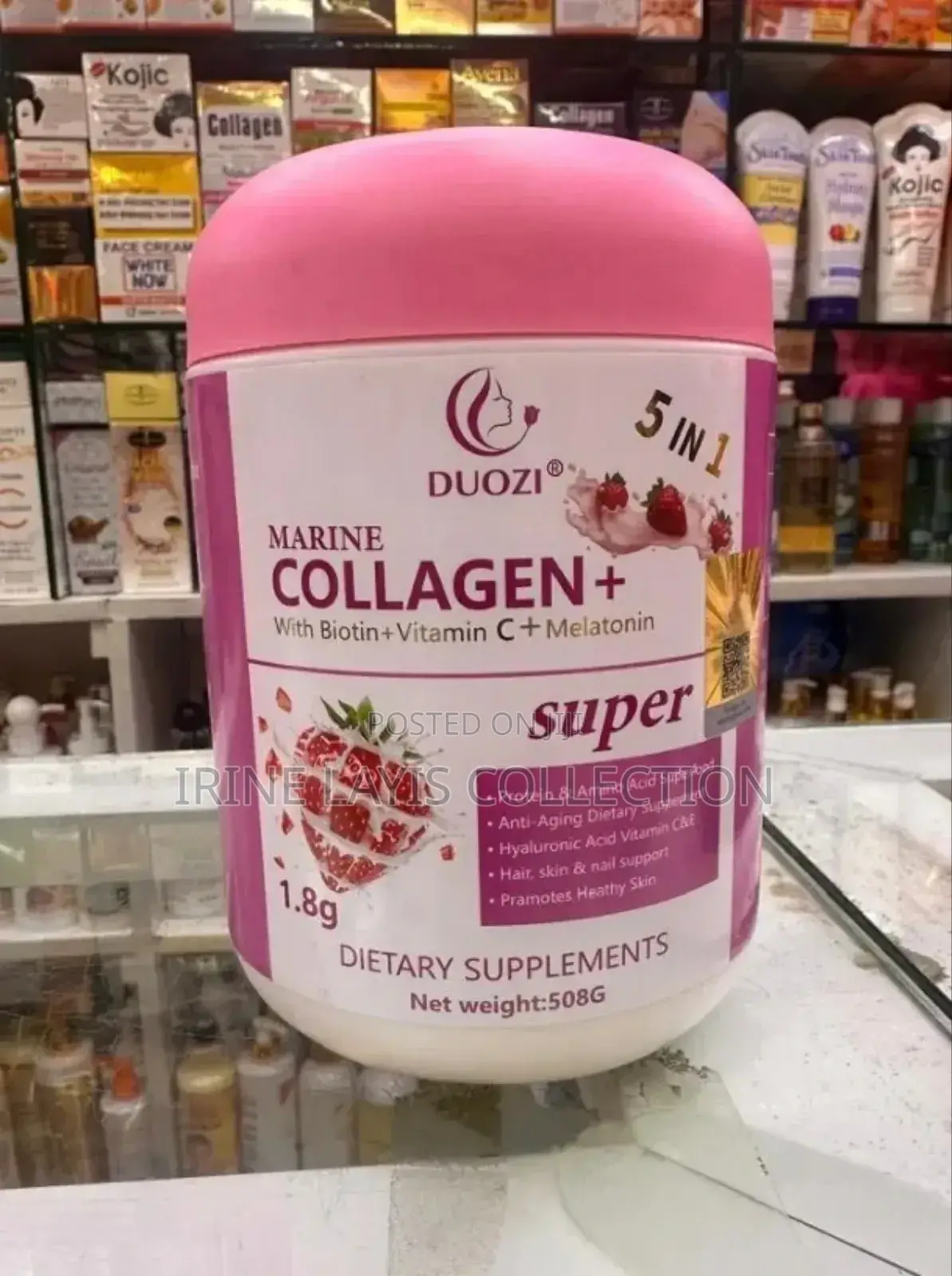5 in 1 Marine Collageanwith Biotin + Vitamin C + Melatonin