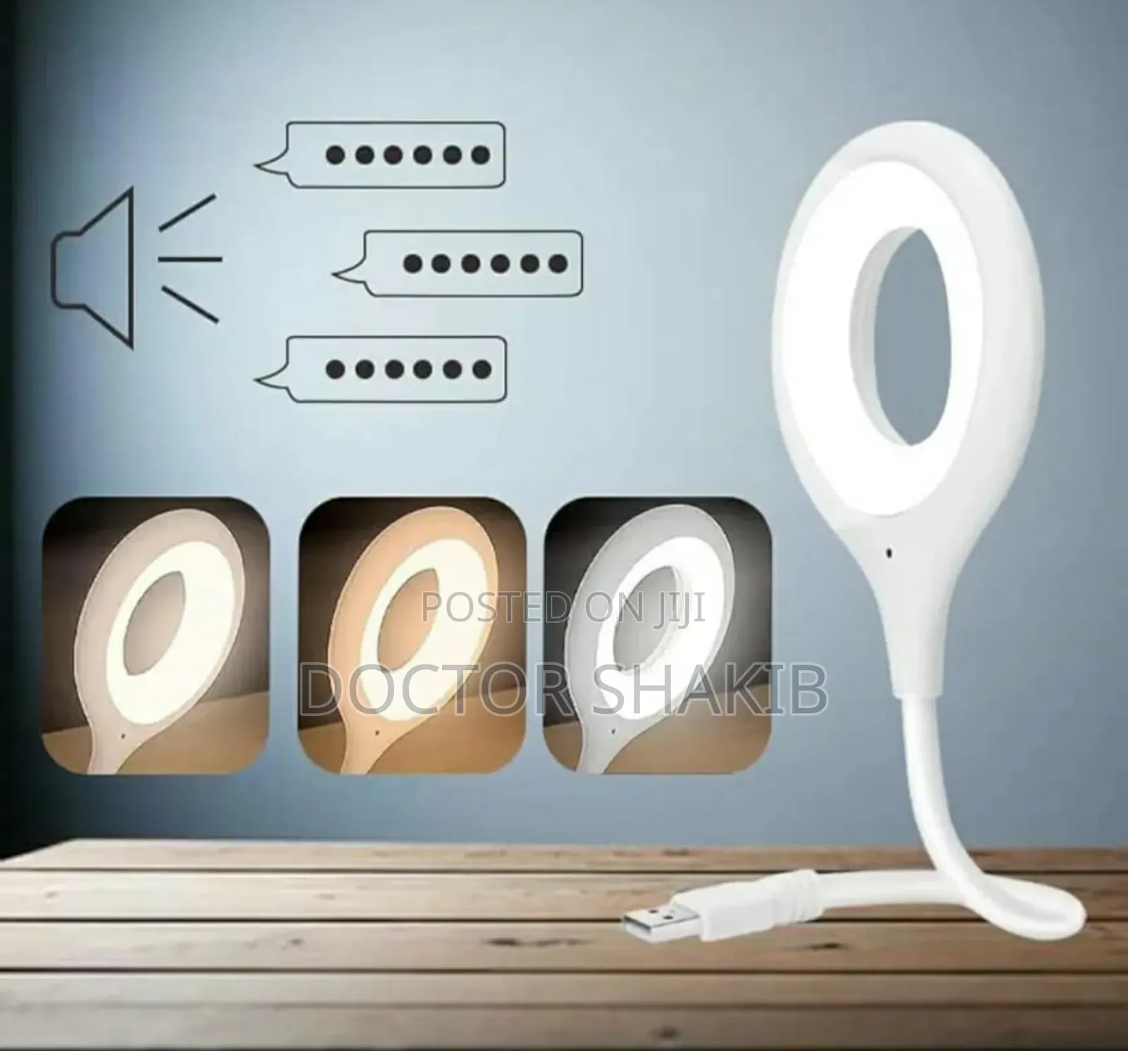 Unique Intelligent Voice Control Usb Lamp With 3 Colours