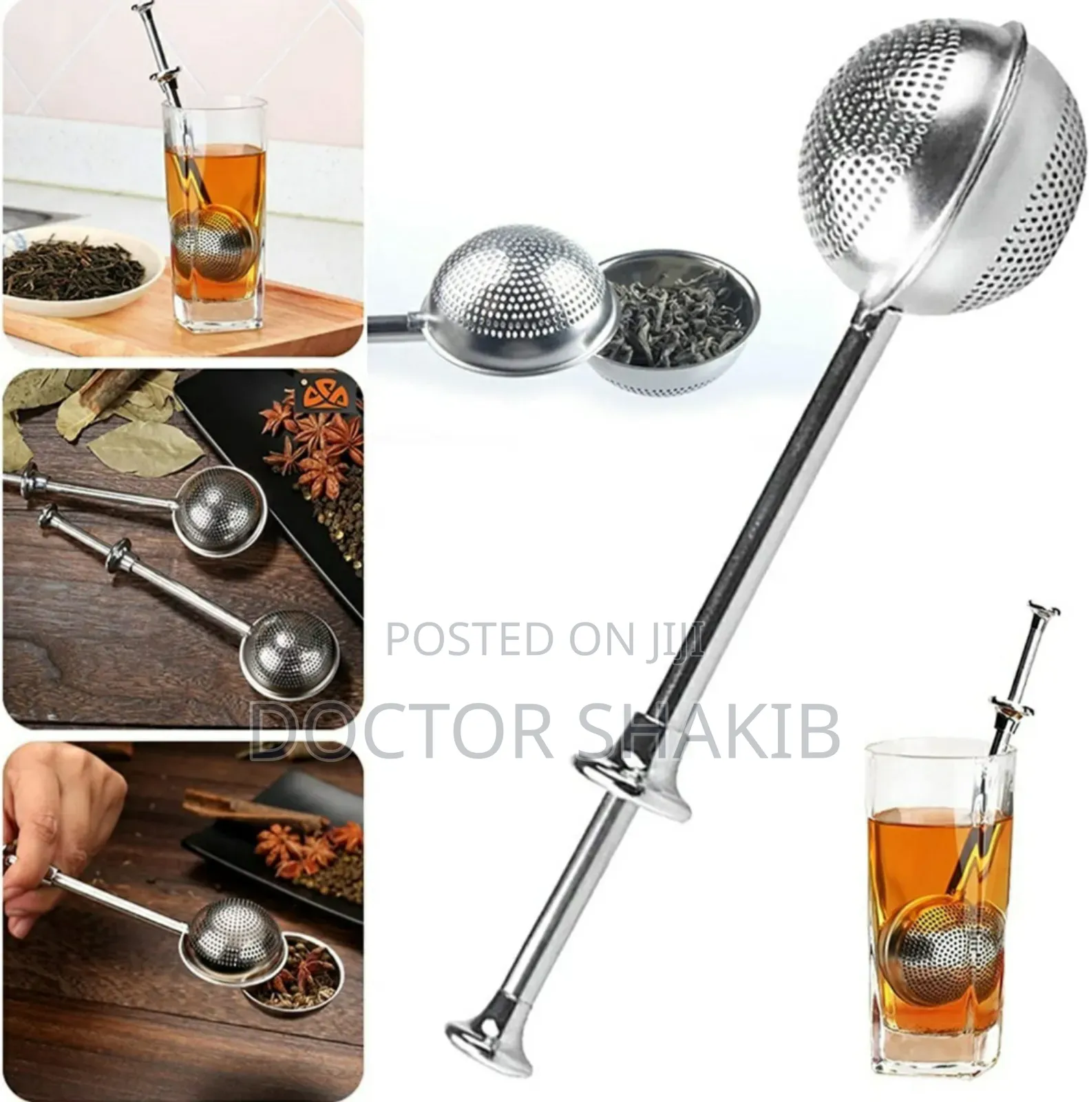 New Stainless Steel Telescopic Tea Strainer(Tea Infuser)